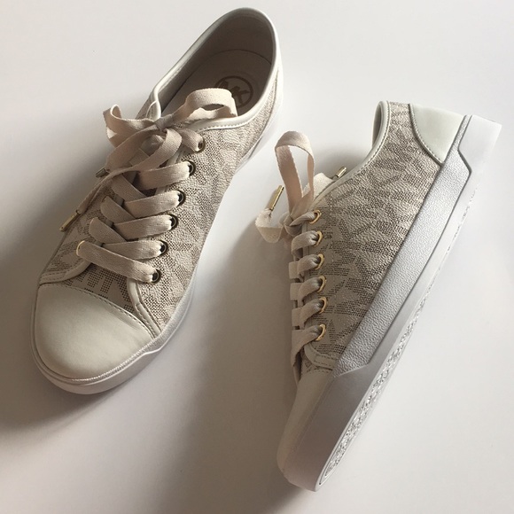 michael kors beige sneakers